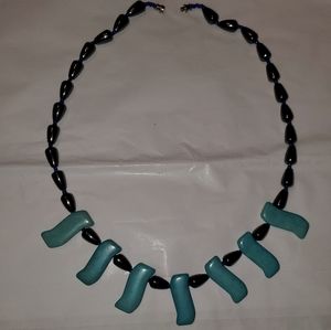 Turquoise necklace 20-1/2" long.